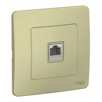 Розетка компьютерная RJ45 SYSTEME ELECTRIC BLANCA, скрытый монтаж, бежевый, BLNIS045007