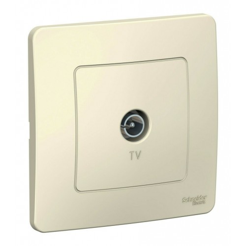 Розетка TV SYSTEME ELECTRIC BLANCA, оконечная, скрытый монтаж, молочный, BLNTS000012