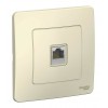 Розетка компьютерная RJ45 SYSTEME ELECTRIC BLANCA, скрытый монтаж, молочный, BLNIS045002