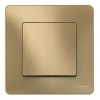 Переключатель 1-клавишный SYSTEME ELECTRIC BLANCA, скрытый монтаж, титан, BLNVS010604