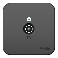 Розетка TV SYSTEME ELECTRIC BLANCA, оконечная, открытый монтаж, антрацит, BLNTA000016