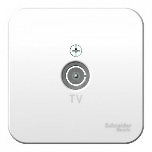 Розетка TV SYSTEME ELECTRIC BLANCA, оконечная, открытый монтаж, белый, BLNTA000011