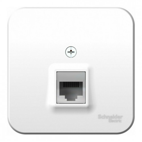 Розетка компьютерная RJ45 SYSTEME ELECTRIC BLANCA, открытый монтаж, белый, BLNIA045001