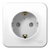 Розетка SYSTEME ELECTRIC BLANCA, открытый монтаж, с заземлением, со шторками, белый, BLNRA011121
