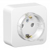 Розетка SYSTEME ELECTRIC BLANCA, открытый монтаж, с заземлением, со шторками, белый, BLNRA111111