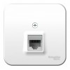Розетка телефонная RJ11 SYSTEME ELECTRIC BLANCA, открытый монтаж, белый, BLNIA011001
