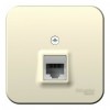 Розетка телефонная RJ11 SYSTEME ELECTRIC BLANCA, открытый монтаж, молочный, BLNIA011002