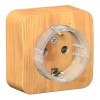 Розетка SYSTEME ELECTRIC BLANCA, открытый монтаж, с заземлением, со шторками, ясень, BLNRA111115