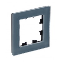 Рамка 1 пост SYSTEME ELECTRIC ATLASDESIGN NATURE, натуральное стекло, грифель, ATN360701