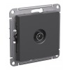 Розетка TV SYSTEME ELECTRIC ATLASDESIGN, одиночная, скрытый монтаж, базальт, ATN001493