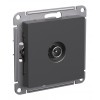 Розетка TV SYSTEME ELECTRIC ATLASDESIGN, оконечная, скрытый монтаж, базальт, ATN001491