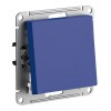 Выключатель 1-клавишный двухполюсный SYSTEME ELECTRIC ATLASDESIGN, скрытый монтаж, аквамарин, ATN001121