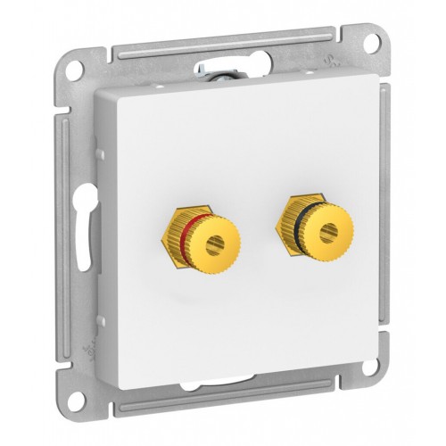 Аудиорозетка SYSTEME ELECTRIC ATLASDESIGN, скрытый монтаж, лотос, ATN001387