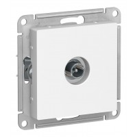 Розетка TV SYSTEME ELECTRIC ATLASDESIGN, проходная, скрытый монтаж, лотос, ATN001392