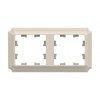 Рамка 2 поста SYSTEME ELECTRIC ATLASDESIGN ANTIQUE, бежевый, ATN100202