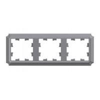 Рамка 3 поста SYSTEME ELECTRIC ATLASDESIGN ANTIQUE, сталь, ATN100903