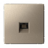 Розетка компьютерная RJ45 SYSTEME ELECTRIC ARTGALLERY, скрытый монтаж, шампань, GAL000586