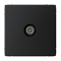 Розетка TV SYSTEME ELECTRIC ARTGALLERY оконечная, скрытый монтаж, карбон, GAL001091