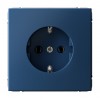 Розетка SYSTEME ELECTRIC ARTGALLERY, скрытый монтаж, с заземлением, аквамарин, GAL001143
