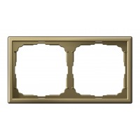 Рамка 2 поста SYSTEME ELECTRIC ARTGALLERY, золотой, GAL001602