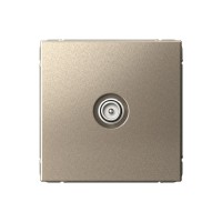 Розетка TV SYSTEME ELECTRIC ARTGALLERY проходная, скрытый монтаж, шампань, GAL000592