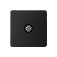 Розетка TV SYSTEME ELECTRIC ARTGALLERY проходная, скрытый монтаж, карбон, GAL001092
