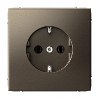 SYSTEME ELECTRIC ArtGallery Мокко Розетка с заземлением, 16А, механизм, быстрозажим. клем.